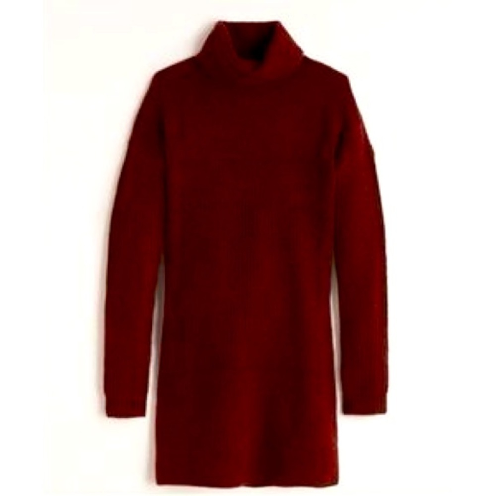 Abercrombie Red Maroon Turtleneck Sweater Dress Small